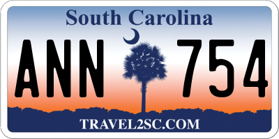 SC license plate ANN754