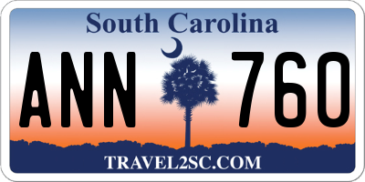SC license plate ANN760