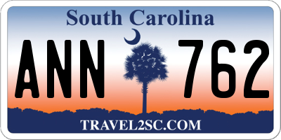 SC license plate ANN762