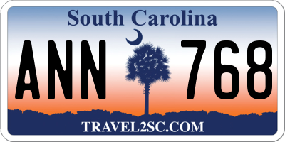 SC license plate ANN768