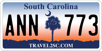 SC license plate ANN773