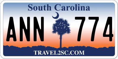 SC license plate ANN774