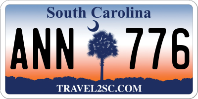 SC license plate ANN776