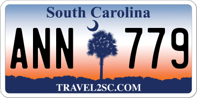 SC license plate ANN779
