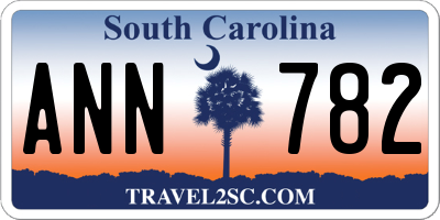 SC license plate ANN782