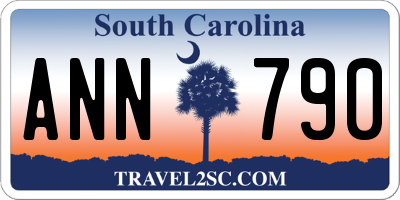 SC license plate ANN790
