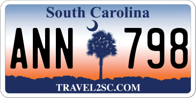 SC license plate ANN798