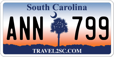 SC license plate ANN799
