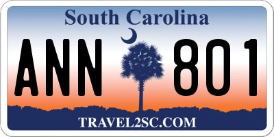 SC license plate ANN801
