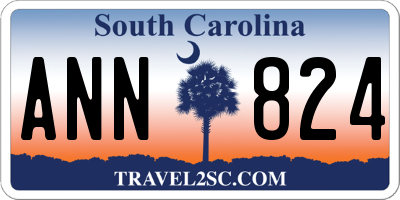 SC license plate ANN824