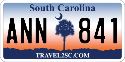 SC license plate ANN841