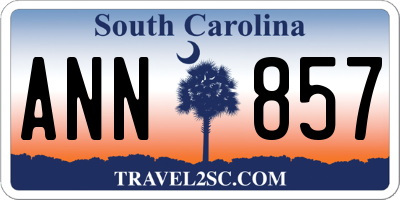 SC license plate ANN857