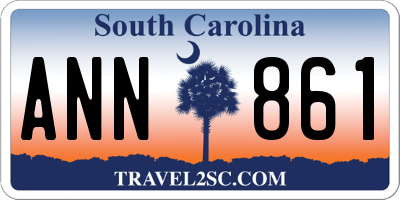 SC license plate ANN861