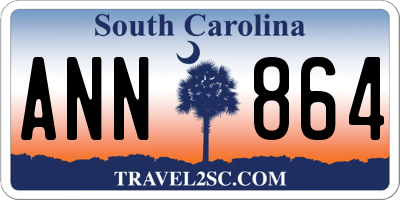 SC license plate ANN864