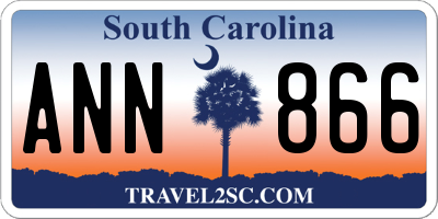 SC license plate ANN866