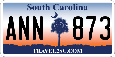 SC license plate ANN873