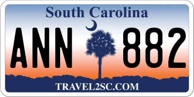 SC license plate ANN882