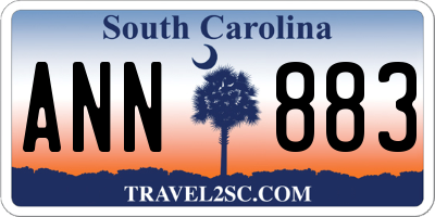 SC license plate ANN883