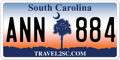 SC license plate ANN884