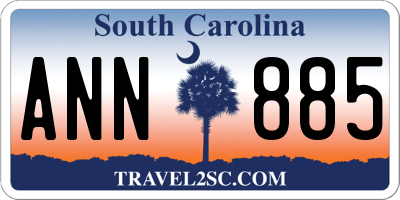 SC license plate ANN885