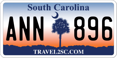 SC license plate ANN896