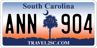SC license plate ANN904
