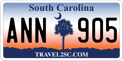 SC license plate ANN905