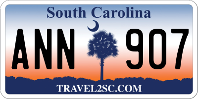 SC license plate ANN907