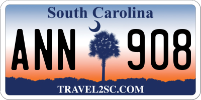 SC license plate ANN908