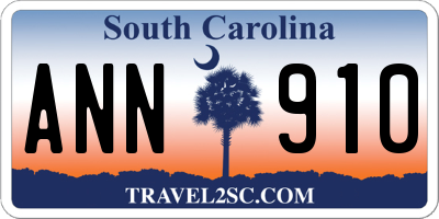 SC license plate ANN910