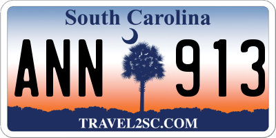 SC license plate ANN913