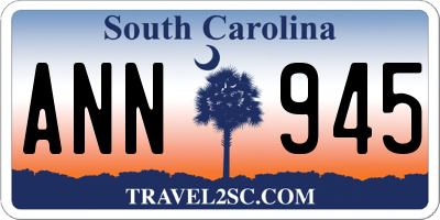 SC license plate ANN945