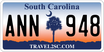 SC license plate ANN948