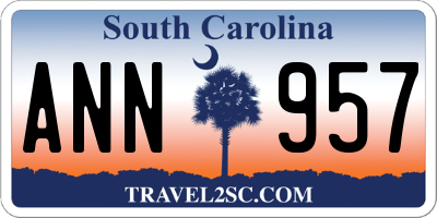 SC license plate ANN957