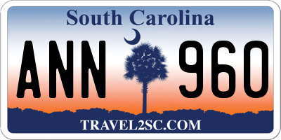 SC license plate ANN960