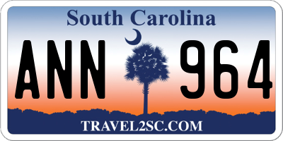 SC license plate ANN964