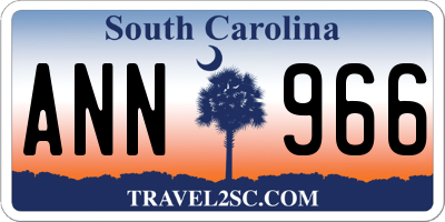 SC license plate ANN966