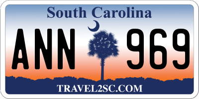 SC license plate ANN969