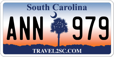 SC license plate ANN979