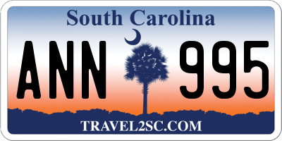 SC license plate ANN995