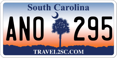 SC license plate ANO295