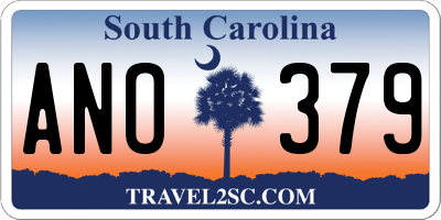 SC license plate ANO379