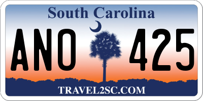 SC license plate ANO425