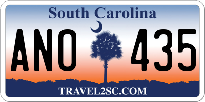 SC license plate ANO435