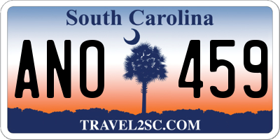 SC license plate ANO459
