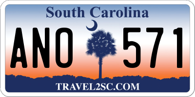 SC license plate ANO571