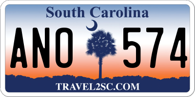 SC license plate ANO574
