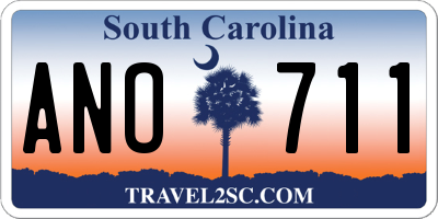 SC license plate ANO711