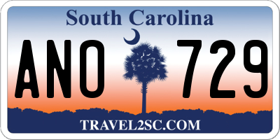 SC license plate ANO729