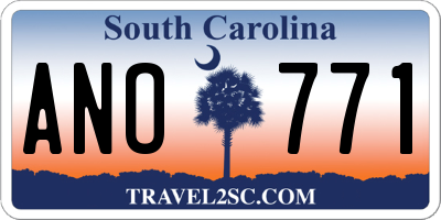 SC license plate ANO771